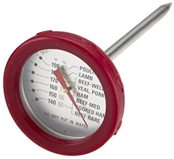 GrillPro Stainless Steel Thermometer W/Bezel - 11391