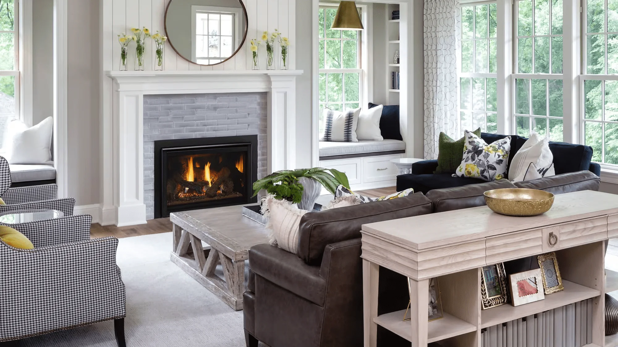 Heat & Glo 25" Supreme Gas Fireplace Insert with Birch Logs - Image 3