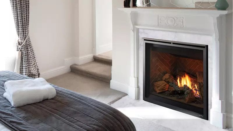 Heat & Glo 6KX 36" Gas Fireplace (2 Sided Reflective and Matte Black Glass Liner) - Image 7