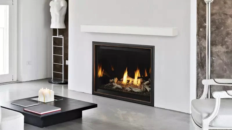 Heat & Glo 8KX 42" Gas Fireplace (2 Sided Reflective and Matte Black Glass Liner) - Image 10