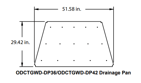 Heat & Glo Drain Pan (Cottagewood 36) - ODCTGWD-DP36