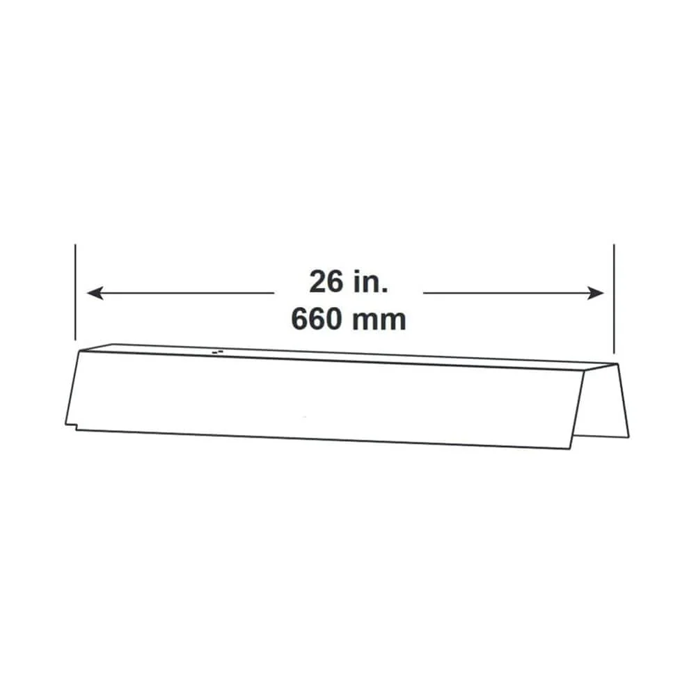 Heat & Glo 26" (660mm) Trimmable Heat Shield - DVP-HSM-B - Image 2