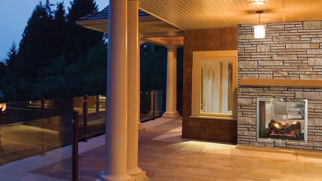 Heat & Glo Fortress Indoor / Outdoor See-Through Gas Fireplace - Image 3