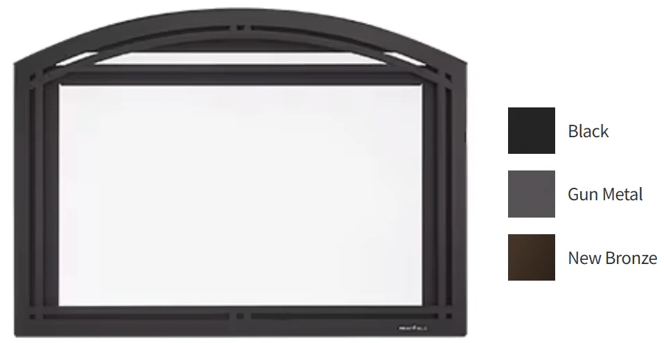 Heat & Glo Galleria Front (30" Gun Metal) - GAL-FB30-GM