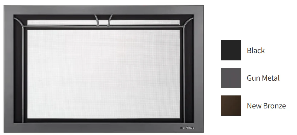 Heat & Glo Iron Age Front (35" Gun Metal) - IA-FB35-GM