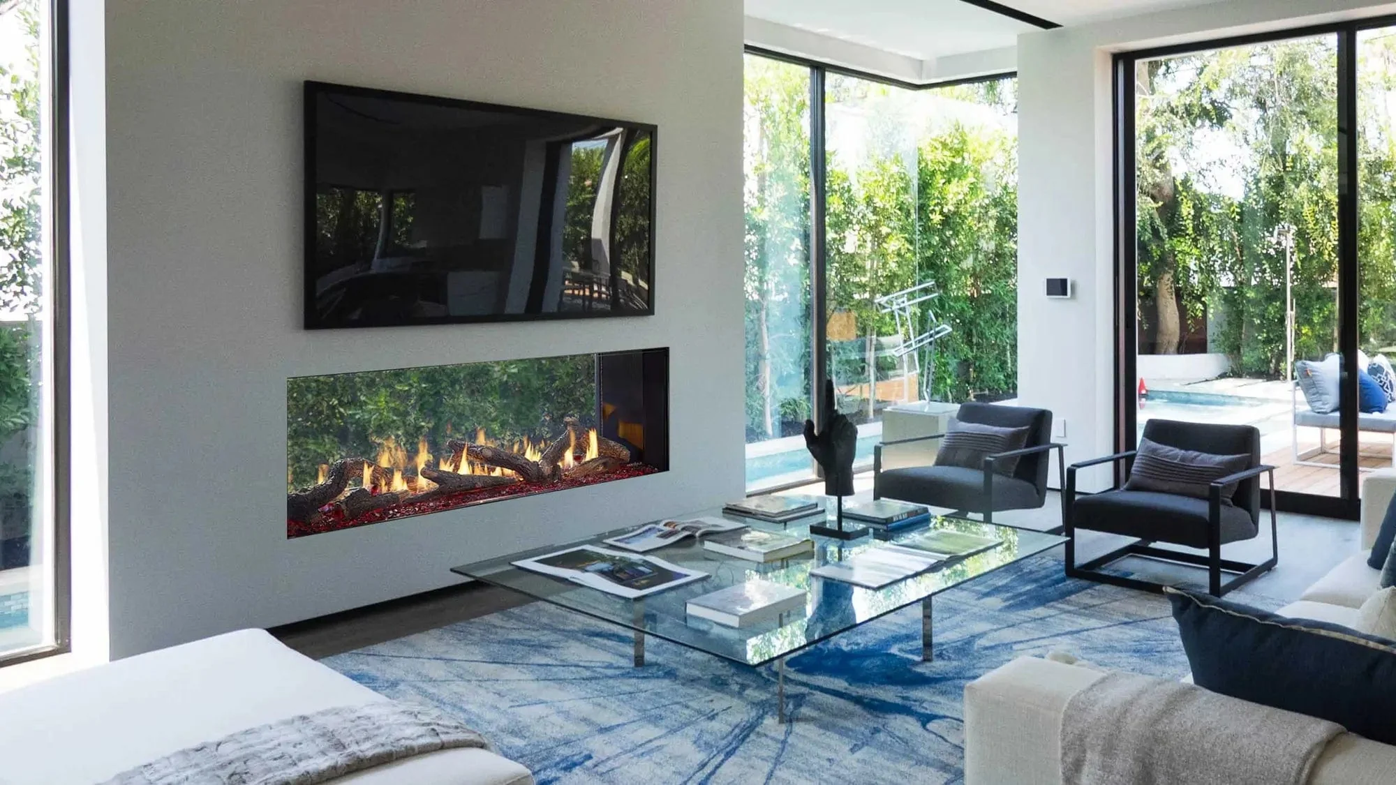 Heat & Glo Primo II 72" Double-Sided Gas Fireplace - Image 3