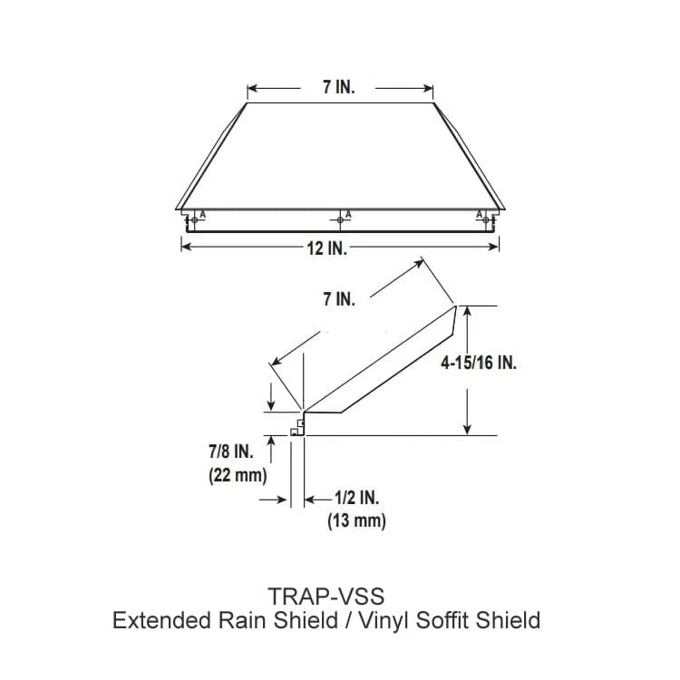 Heat & Glo Rain / Vinyl Siding Shield (DVP & SLP Series) - TRAP-VSS - Image 2