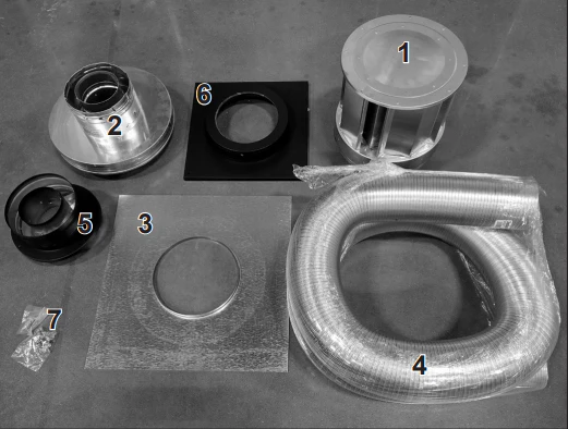 Heat & Glo Stove adapter kit - LINK-STOVE
