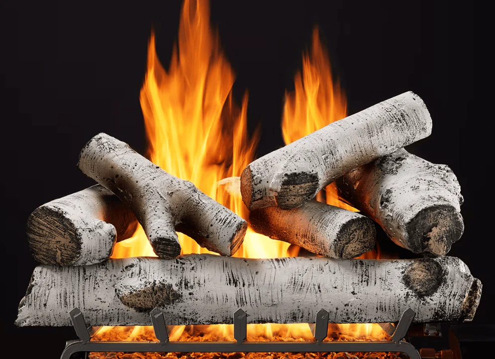 Heat & Glo Woodland Birch Cement Log Set (18") - VTD-BRCH18
