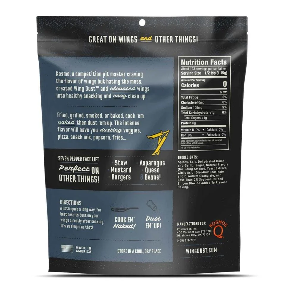 Kosmos Q Wing Dust (Seven Pepper 5 oz.) - WD-7P-01 - Image 2