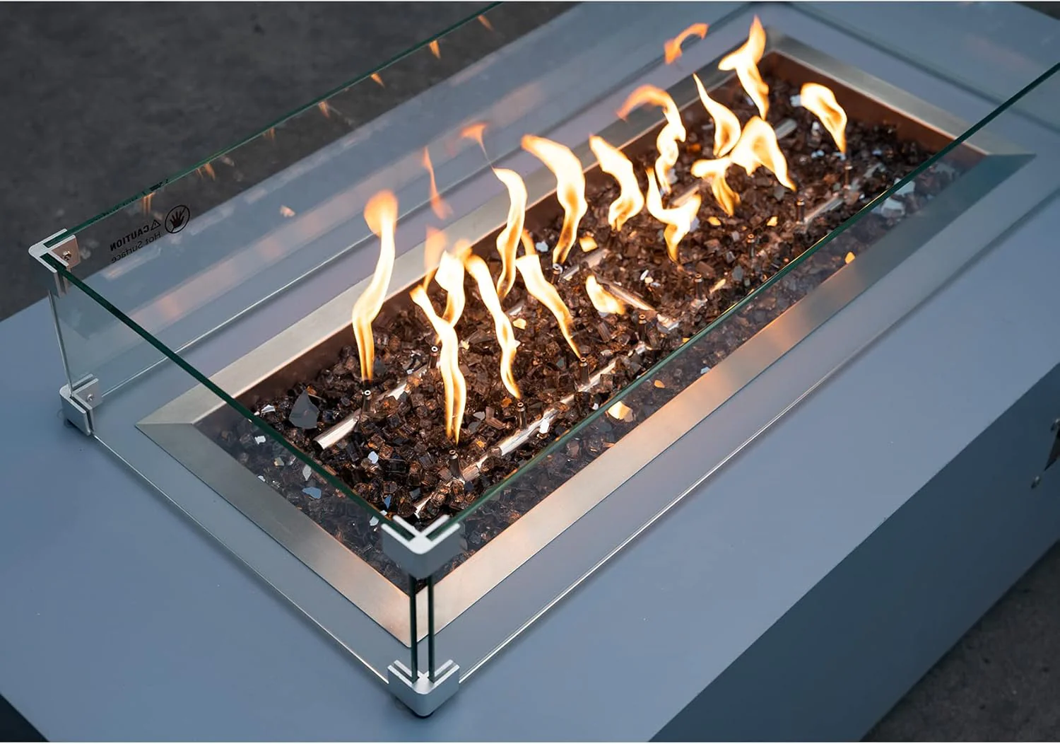 Majestic 1/2" Reflective Tempered Fire Glass (10 lb.) - Image 11