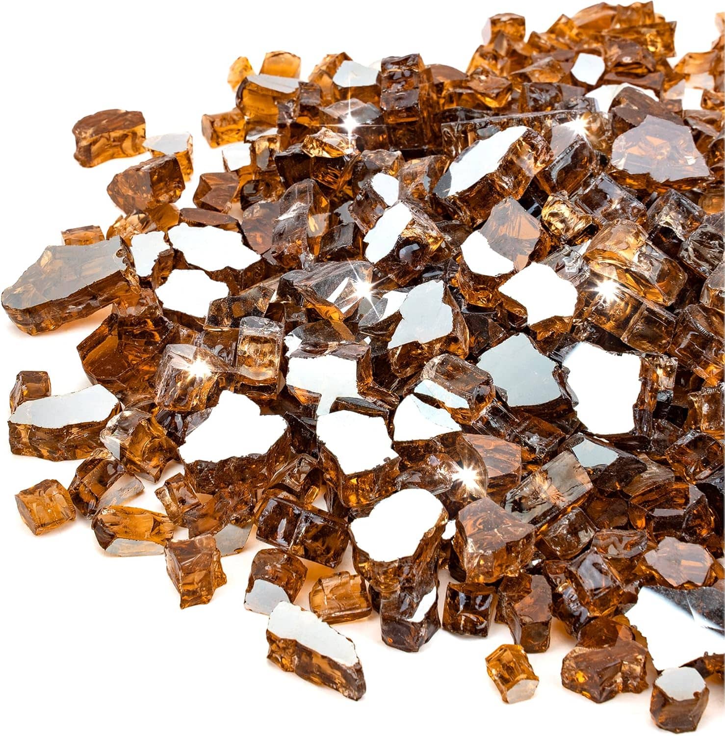 Majestic 1/2" Reflective Tempered Fire Glass (10 lb.) - Image 4