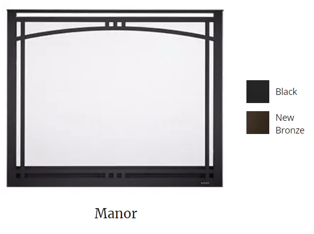 Majestic 42" Manor Overlap Fit Front (Black) - MANOR42BK