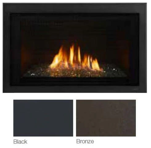 Majestic Black Clean 35" Screen Front (Ruby Insert 35") - CSFI35BK