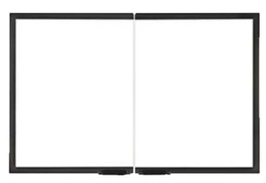Majestic Black Gasketed Glass Door, Cabinet Style for Sovereign 36 (Heat Circulated model only) (Sovereign 36) - GGD36BK-B