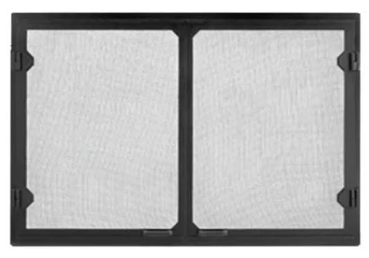 Majestic Black Grand Vista Cabinet Style Mesh Doors (Sovereign 36) - GV36BK