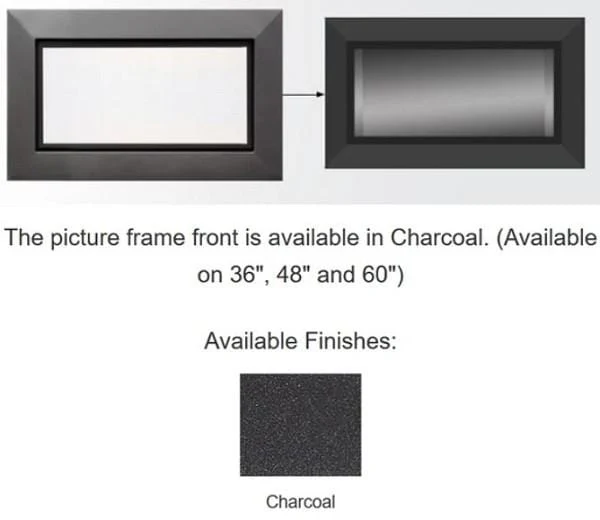 Majestic Charcoal Picture Frame Front (Echelon II 48) - PFF-48-CH-C