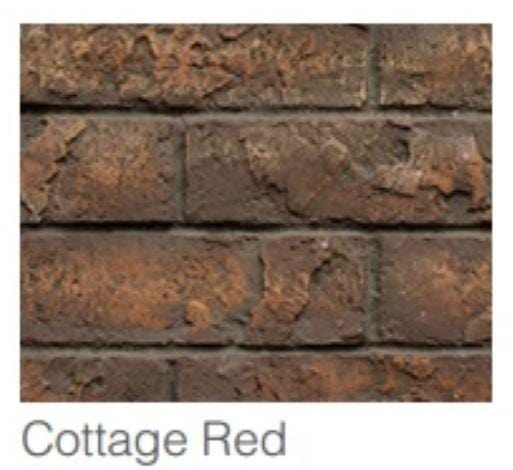Majestic Cottage Red Brick Interior Panel (Marquis II See-Through 42) - BRICKMQ42STCR