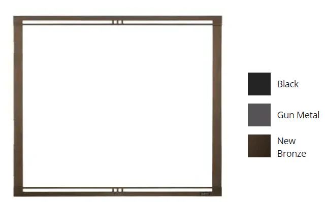Majestic Firescreen Front (36" Black) - FSMQ36BK