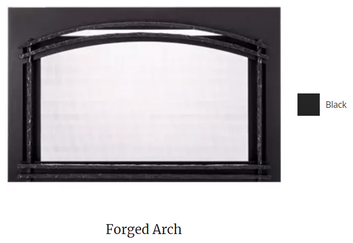 Majestic Forged Arch 25" Screen Front - FA-TRI25-BK