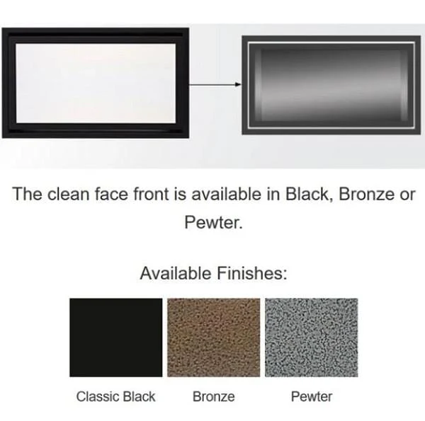 Majestic Pewter Clean Face Trim (Echelon II 72) - CFT-72-PT-C