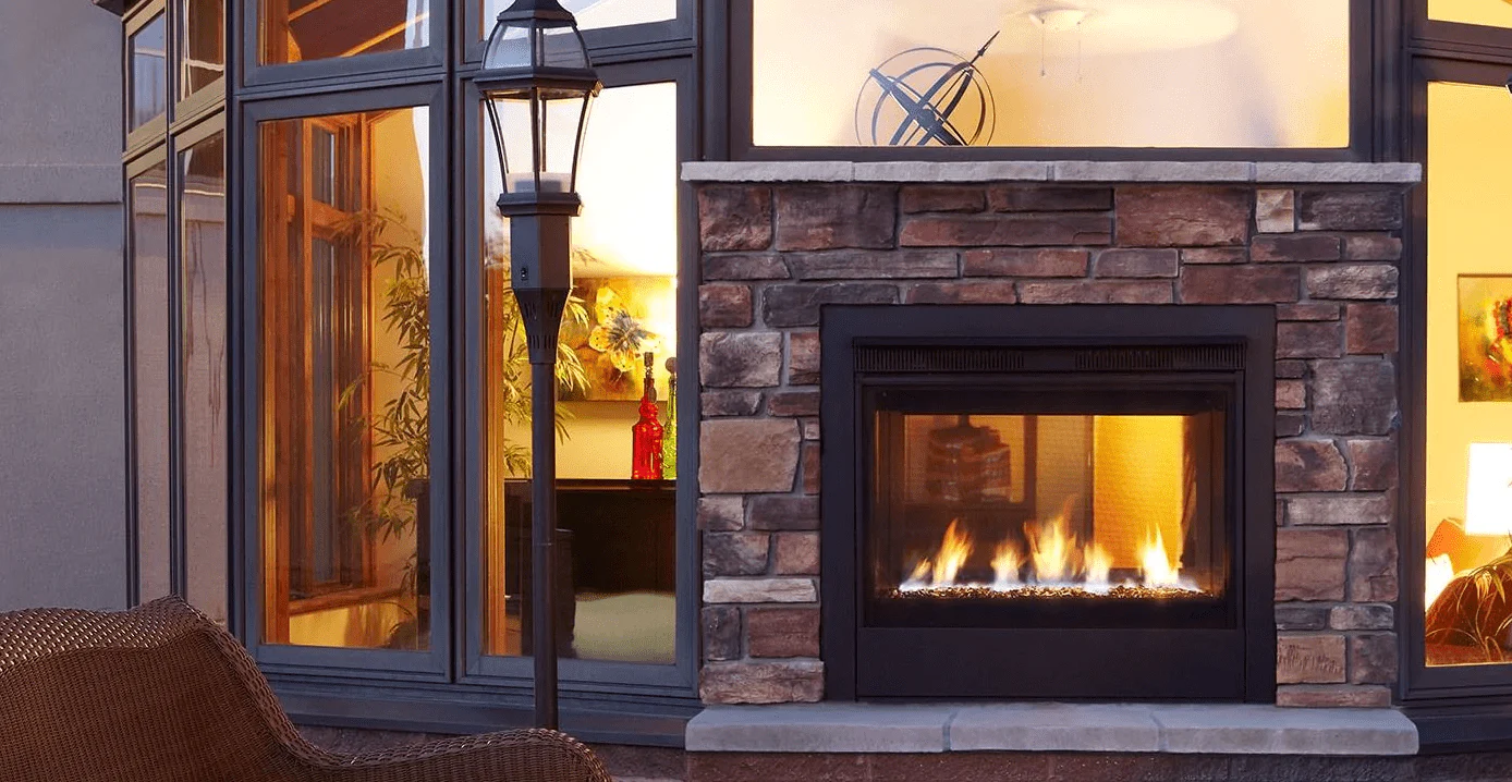 Majestic Twilight Modern Indoor/Outdoor See-Through Gas Fireplace - Image 5
