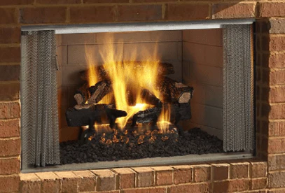 Majestic Villawood 42" Outdoor Wood Fireplace (Traditional Refractory)