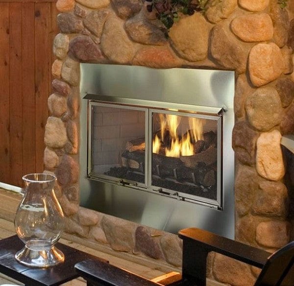 Majestic Villawood 42" Outdoor Wood Fireplace (Traditional Refractory) - Image 4