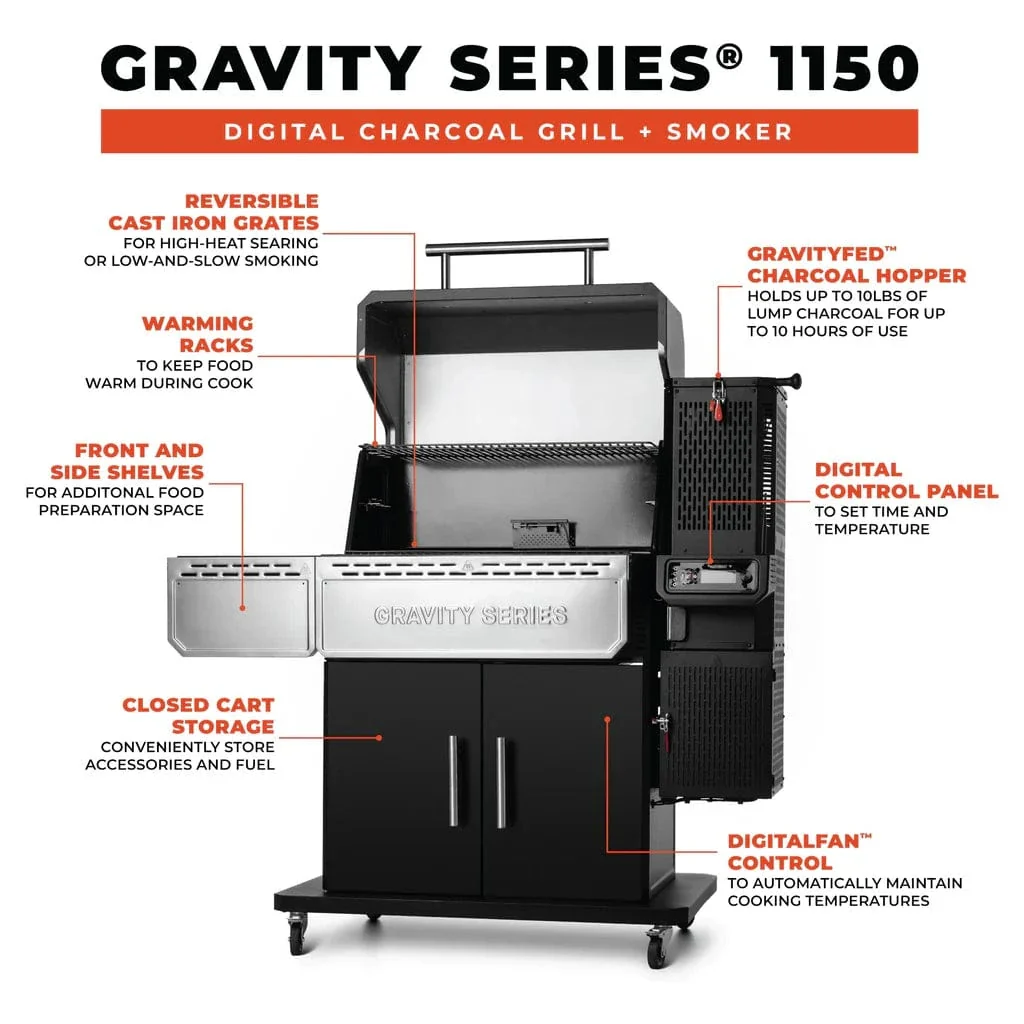 Masterbuilt Gravity Series 1150 Digital Charcoal BBQ & Smoker - Image 3