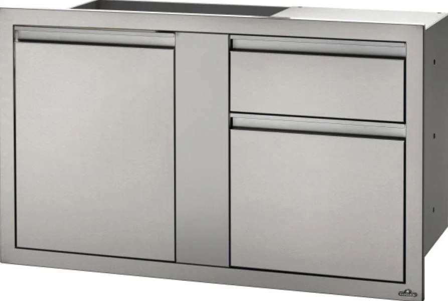 Napoleon 42" x 24" Large Single Door & Triple Drawer - BI-4224-1D3DR - Image 3
