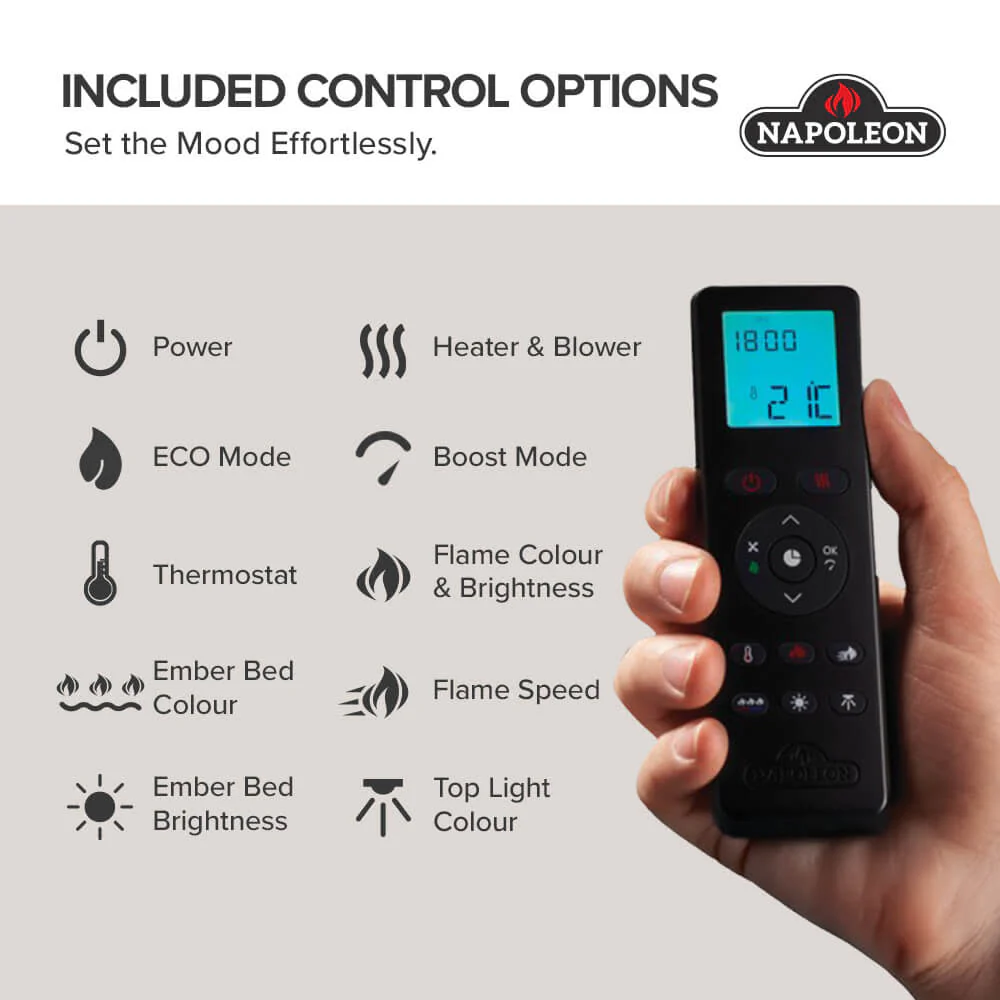 Napoleon Astound FlexMount 62 Electric Fireplace - Image 14