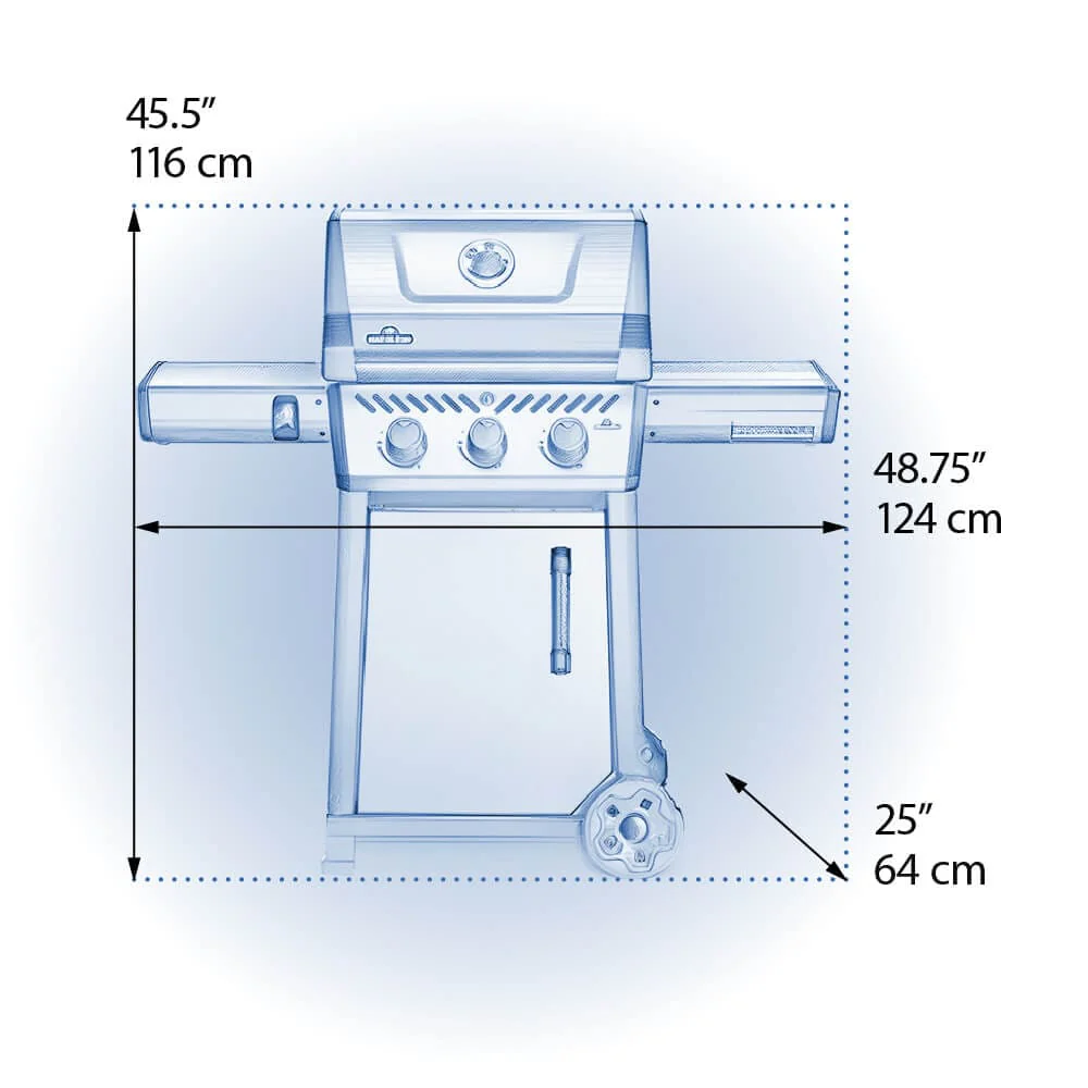 Napoleon Freestyle 365 3-Burner, Matte Black - F365DMK-1 - Image 15