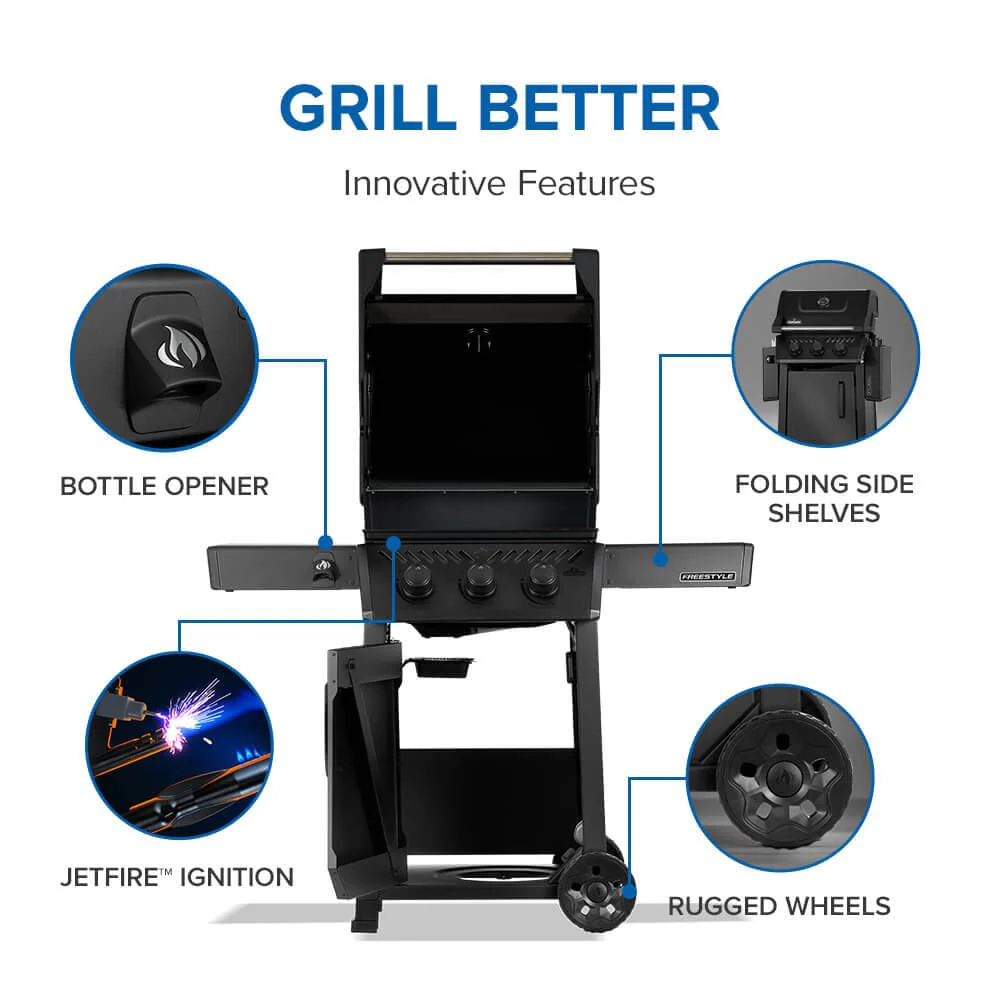 Napoleon Freestyle 365 Gas Grill (Matte Black) - F365DPMK-1-C - Image 10