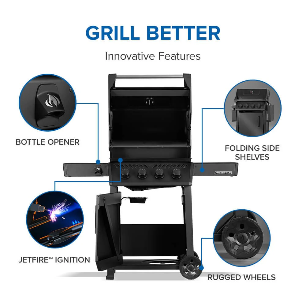 Napoleon Freestyle 425 4-Burner, Matte Black - F425DMK-1 - Image 3