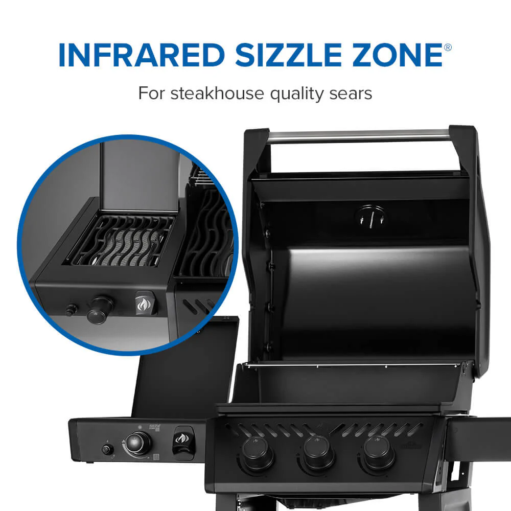 Napoleon Freestyle PRO 365 3-Burner with Infrared Side Burner, Matte Black - FP365DSIBMK-1 - Image 4