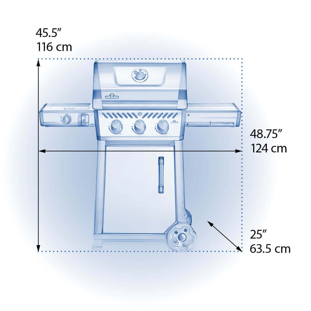 Napoleon Freestyle PRO 365 3-Burner with Infrared Side Burner, Matte Black - FP365DSIBMK-1 - Image 7