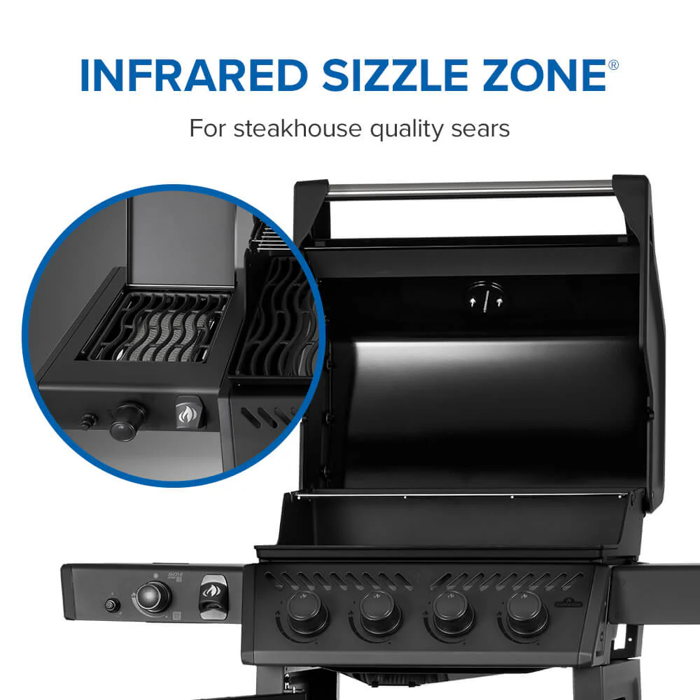 Napoleon Freestyle PRO 425 4-Burner with Infrared Side Burner, Matte Black - FP425DSIBMK-1 - Image 5