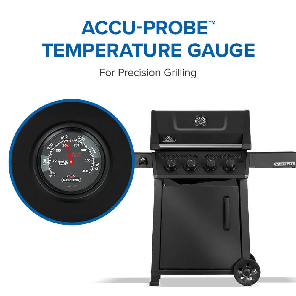 Napoleon Freestyle PRO 425 4-Burner with Infrared Side Burner, Matte Black - FP425DSIBMK-1 - Image 6