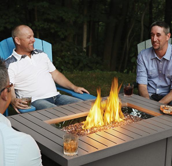 Napoleon Hampton Rectangle Patioflame Table - HAMP1-GY - Image 5