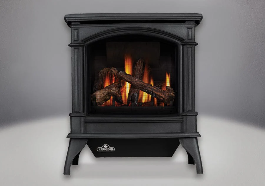Napoleon Knightsbridge Direct-Vent Cast-Iron Gas Stove (Black) - Image 3