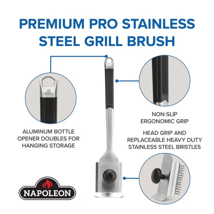 Napoleon Premium Stainless Steel Grill Brush - GABR007 - Image 5