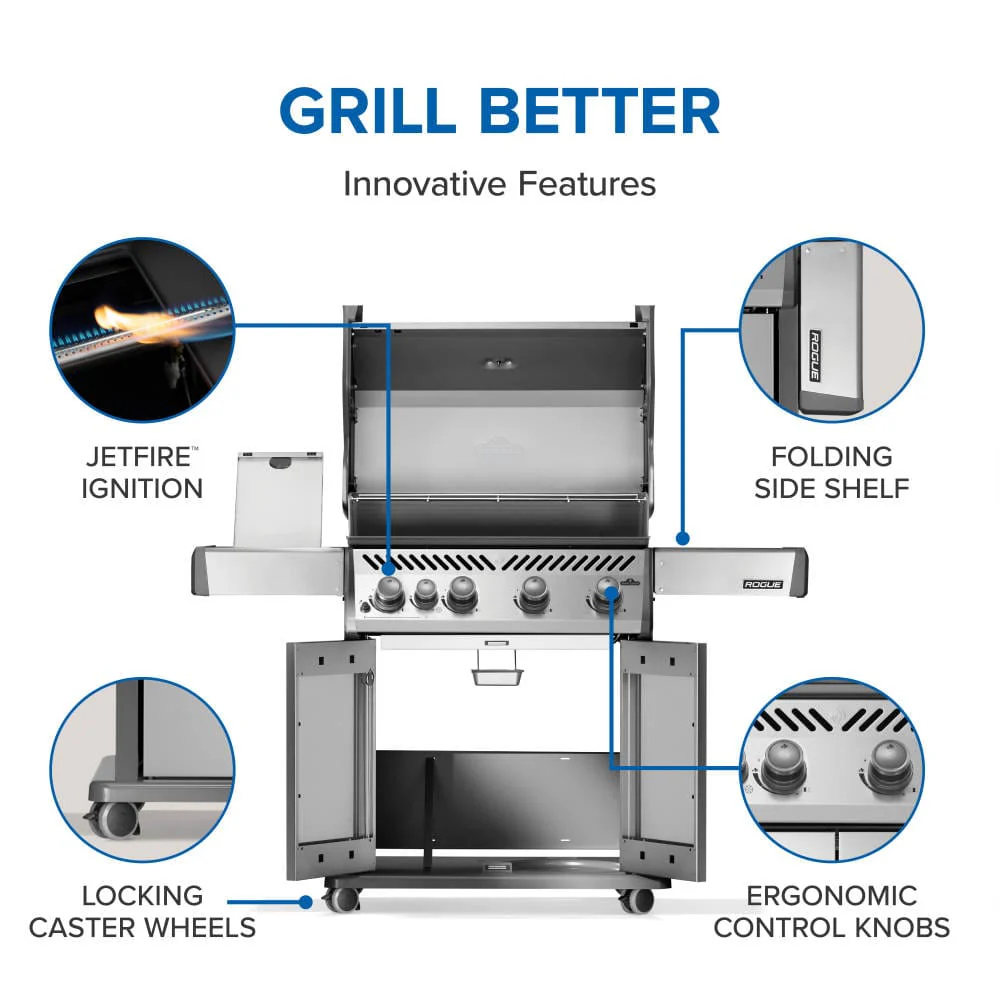 Napoleon Rogue 525 SB Gas Grill  - R525SB-2-FB - Image 4