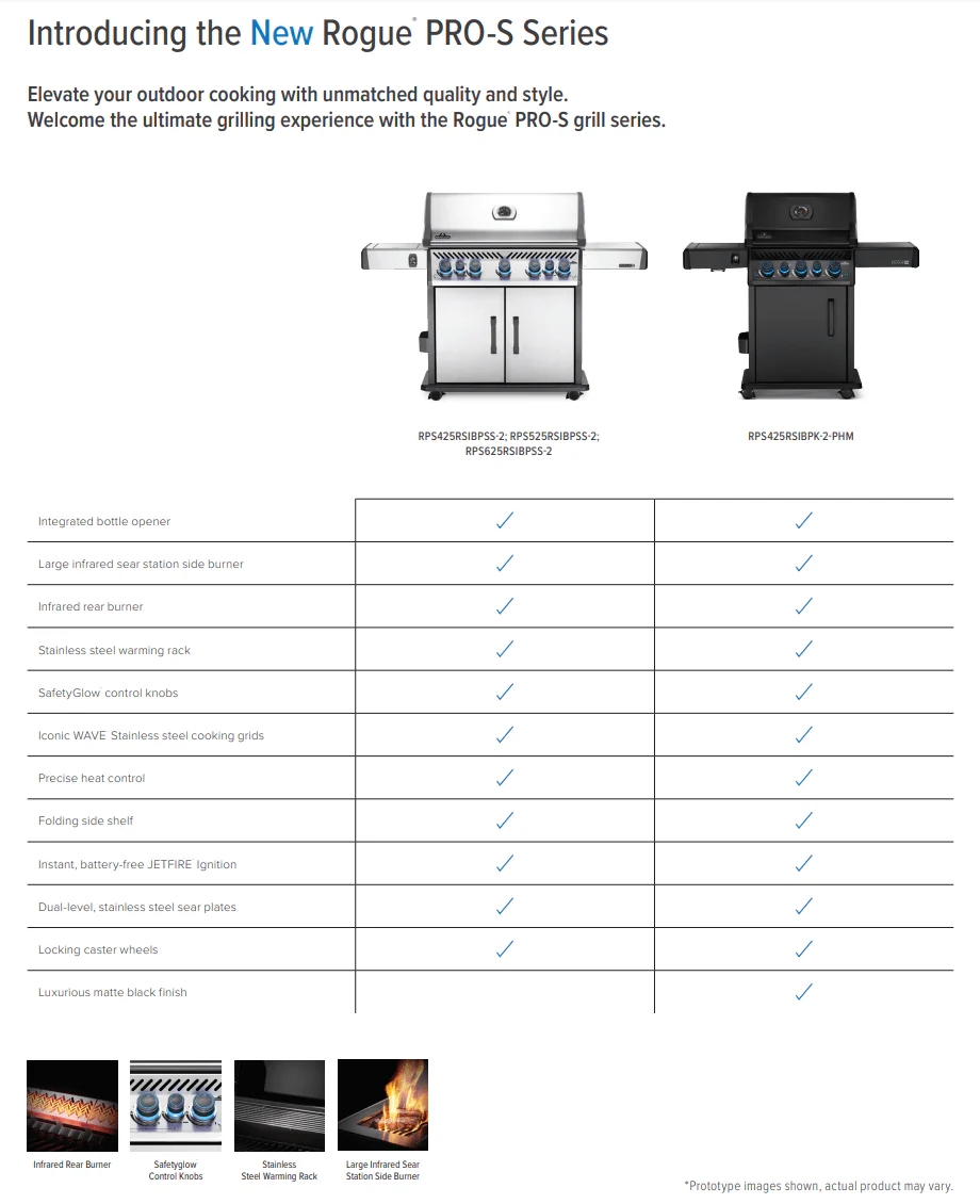 Napoleon Rogue PRO-S 425 RSIB Gas Grill (Stainless Steel) - RPS425RSIBSS-2 - Image 14