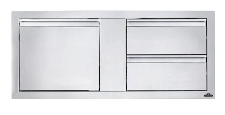 Napoleon Single Door + Two Drawer Cabinet (42" x 16") - BI-4216-1D2DR