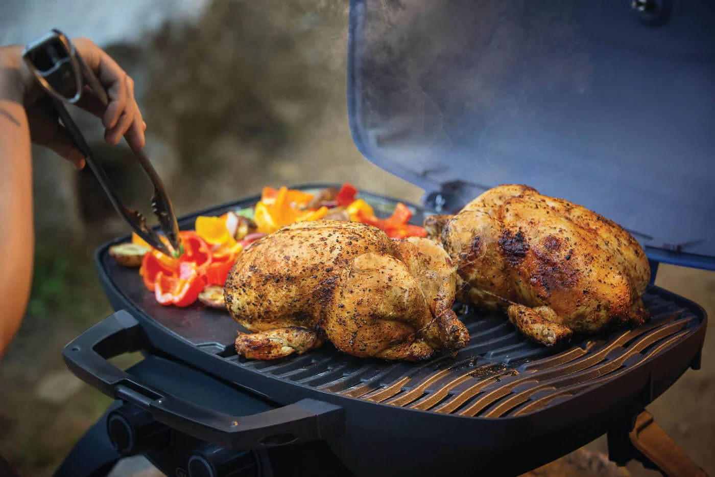 Napoleon TravelQ 285 Portable Gas Grill (Blue) - TQ285-BL-1 - Image 5