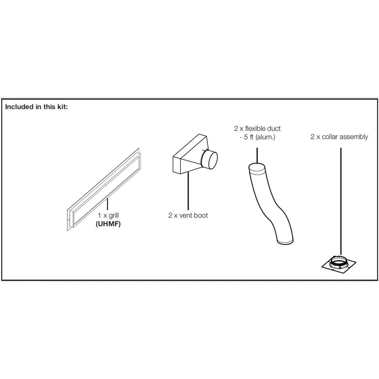 Napoleon Universal Heat Management Kit (Front Grill) - UHMF - Image 3