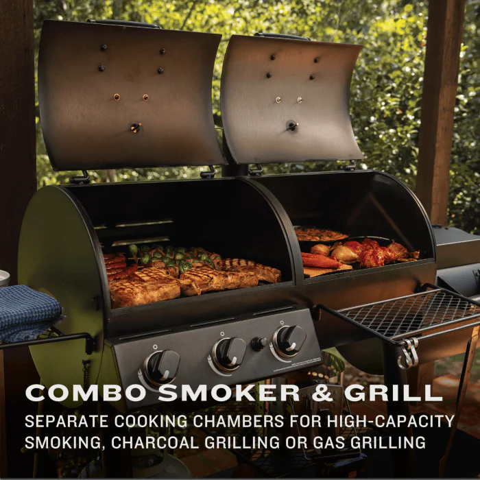 Oklahoma Joe Canyon Combo Charcoal/Gas Smoker & Grill - Image 11