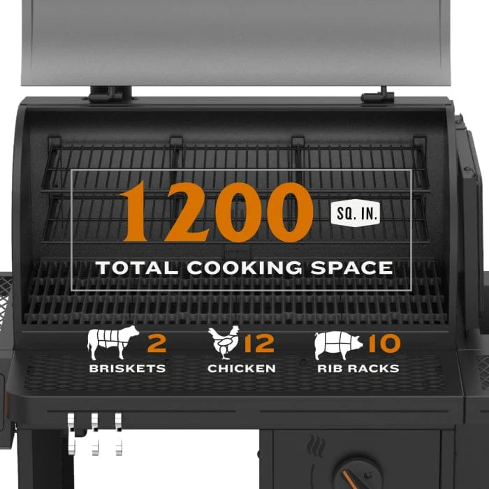 Oklahoma Joe Tahoma 1200A DLX Auto-Feed Charcoal Smoker & Grill w/ Wi-Fi - Image 11