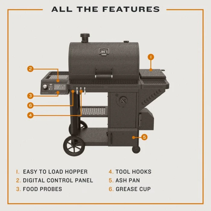 Oklahoma Joe Tahoma 1200A DLX Auto-Feed Charcoal Smoker & Grill w/ Wi-Fi - Image 14