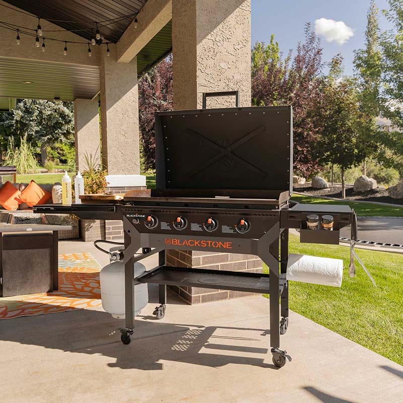 Blackstone Iron Forged 36" Griddle Cooking Station (w/Hood and Omnivore Top) - Image 5